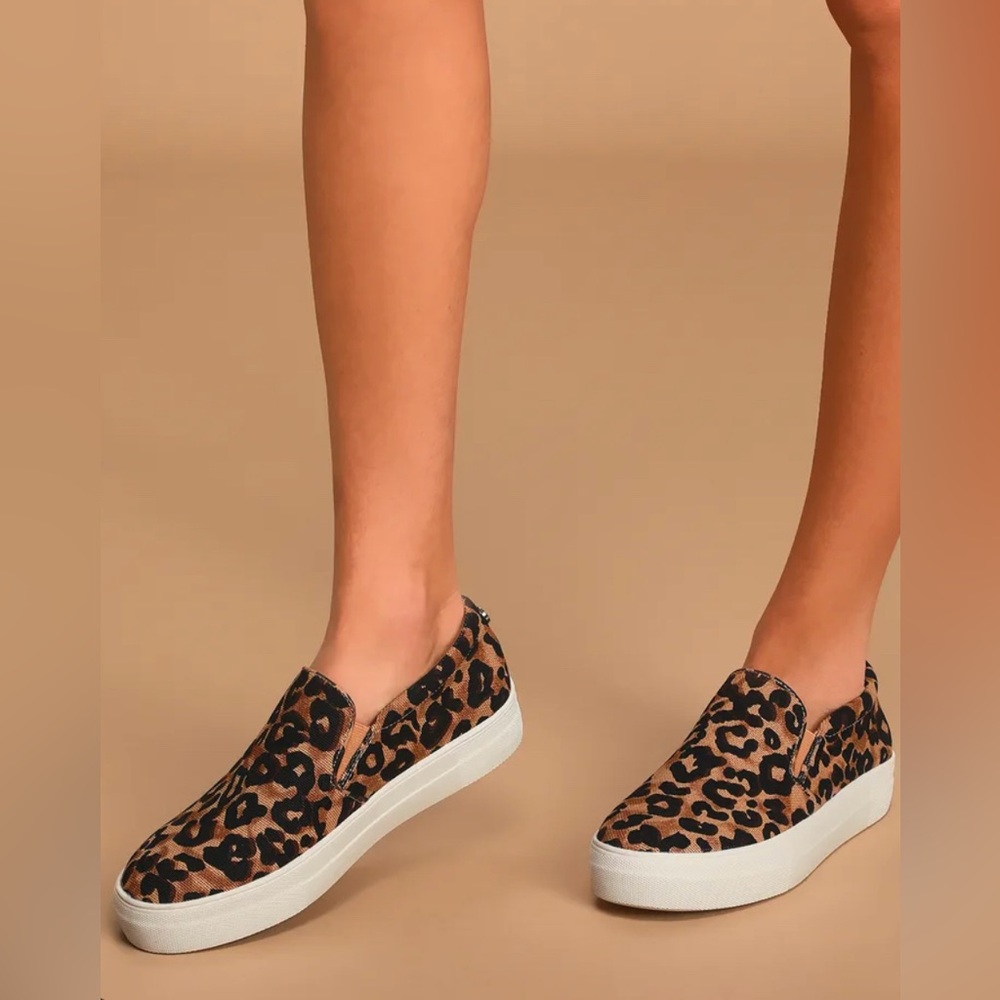 Steve Madden Retro Leopard Print Summer Step In S… - image 1